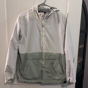 Carhartt cream and green Windbreaker